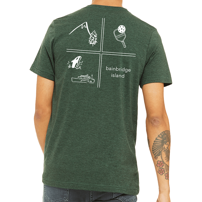 Bella + Canvas Unisex 4.2 Oz. CVC Jersey Tee Printed with a Customizable SQUARE COLLECTION Design