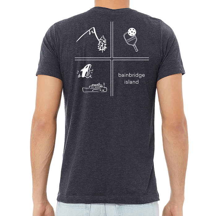 Bella + Canvas Unisex 4.2 Oz. CVC Jersey Tee Printed with a Customizable SQUARE COLLECTION Design