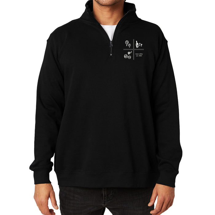 Cotton Heritage Unisex 7 Oz. Quarter Zip Poly Cotton Fleece