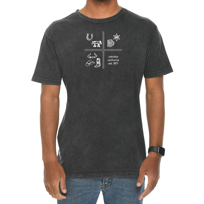 Custom SQUARE Lane Seven Unisex 4.3 Oz. Vintage Crewneck Tee