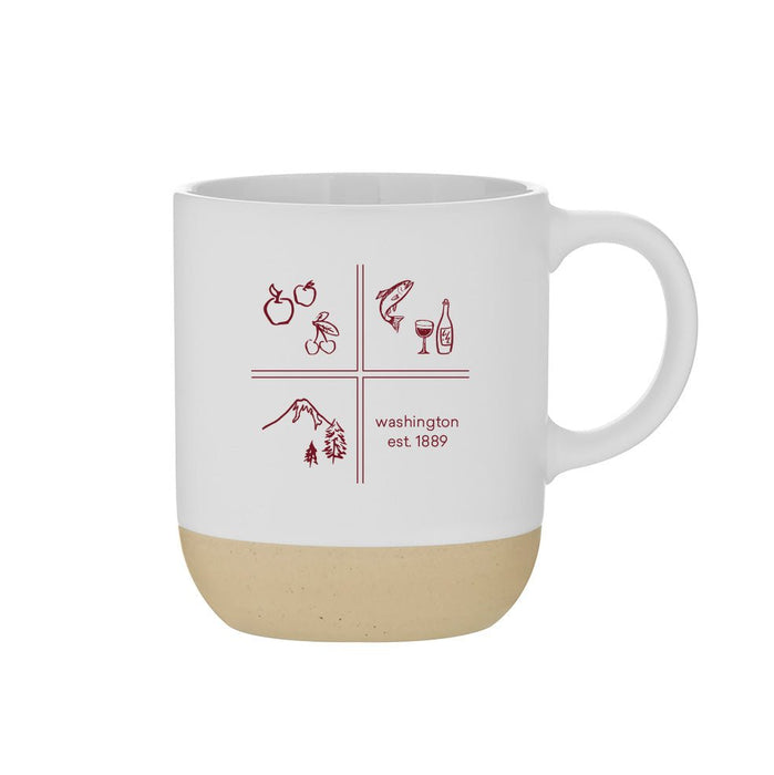 17 oz. Terra Mug Printed with a Customizable SQUARES COLLECTION Design