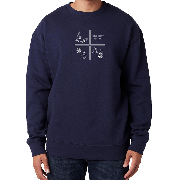 Cotton Heritage Unisex 7 Oz. Lightweight Fleece Poly Cotton Crewneck