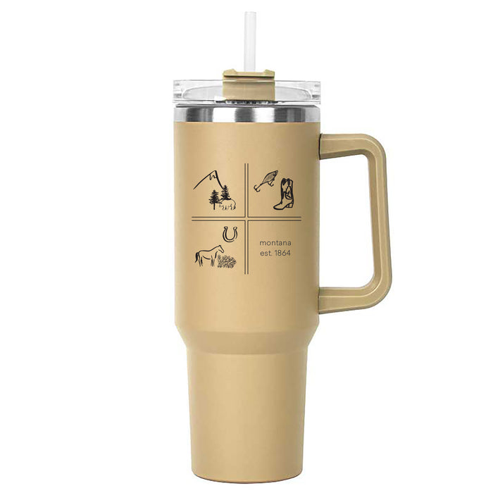 Custom Wholesale 40 Oz. Big Boom Stainless Insulated Mug