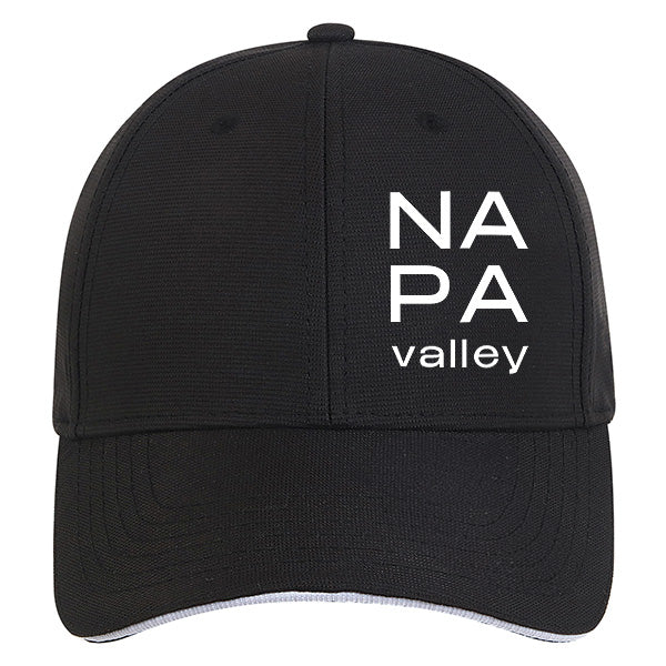 Custom STACK Quake City Unisex Micro Check Performance Contrast Sandwich Cap Printed with a Customizable STACK COLLECTION Design