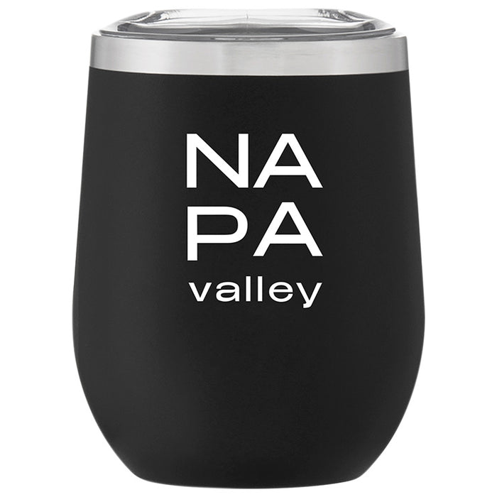 Custom Wholesale 12 Oz. Stainless Insulated Stemless Wine Cup