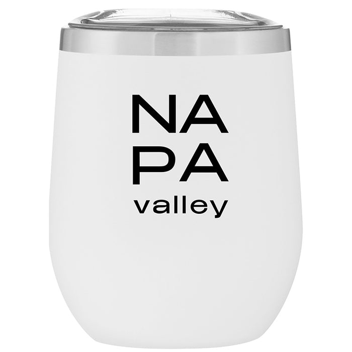 Custom Wholesale 12 Oz. Stainless Insulated Stemless Wine Cup