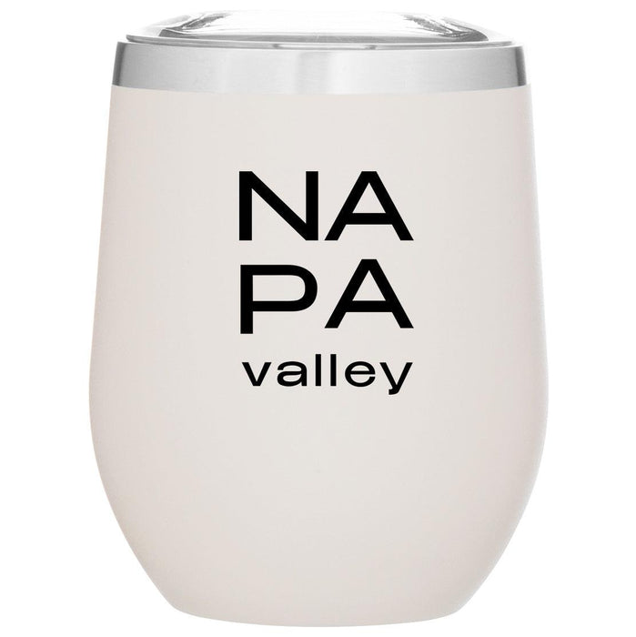 12 Oz. Stainless Insulated Stemless Wine Cups Printed with a Customizable STACK COLLECTION Design - Mercantile 12