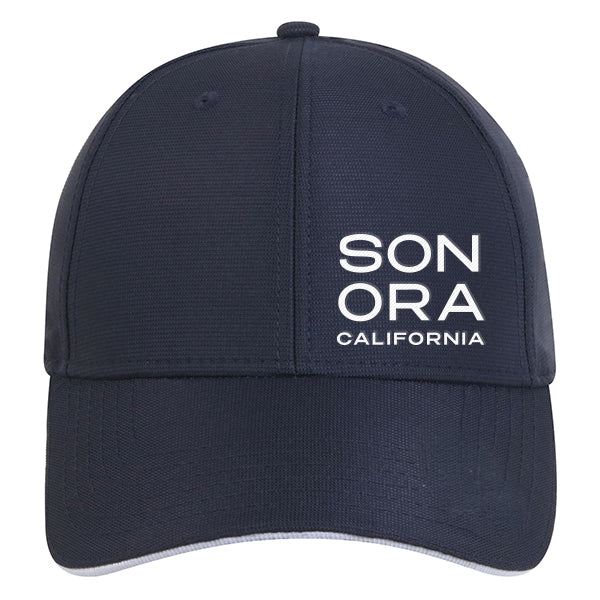 Custom STACK Quake City Unisex Micro Check Performance Contrast Sandwich Cap Printed with a Customizable STACK COLLECTION Design
