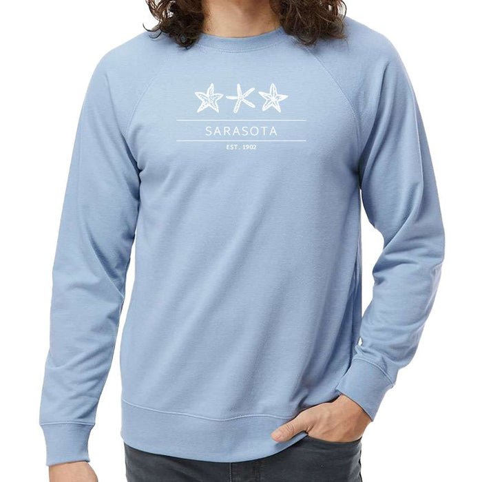 Independent Trading Co. Unisex 7.5 Oz. Icon Lightweight Loopback Terry Poly Cotton Crewneck