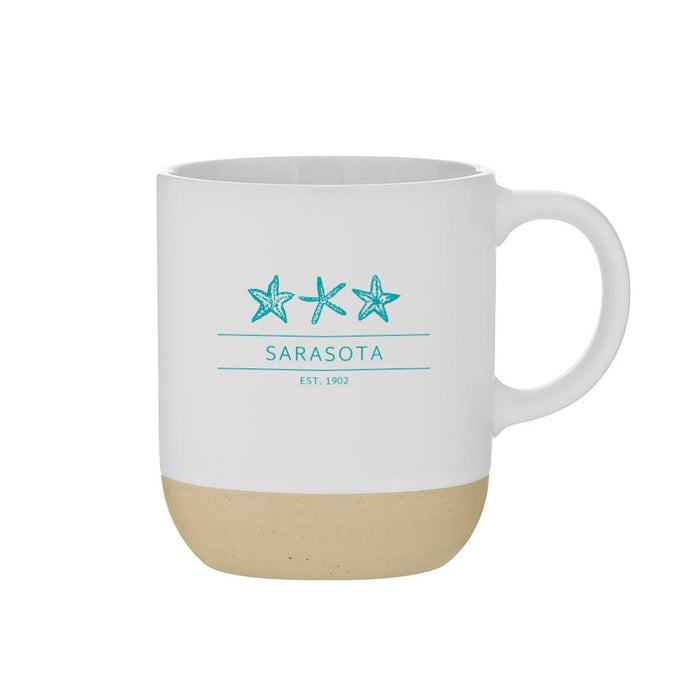 17 Oz. Ceramic Matte Terra Mug Printed with a Customizable VISTA COLLECTION design