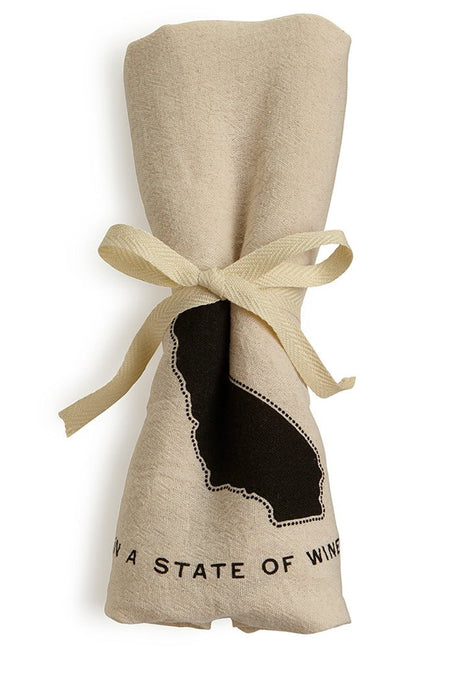 22" x 38" Flour Sack Tea Towel Printed with a Customizable STATE  Design