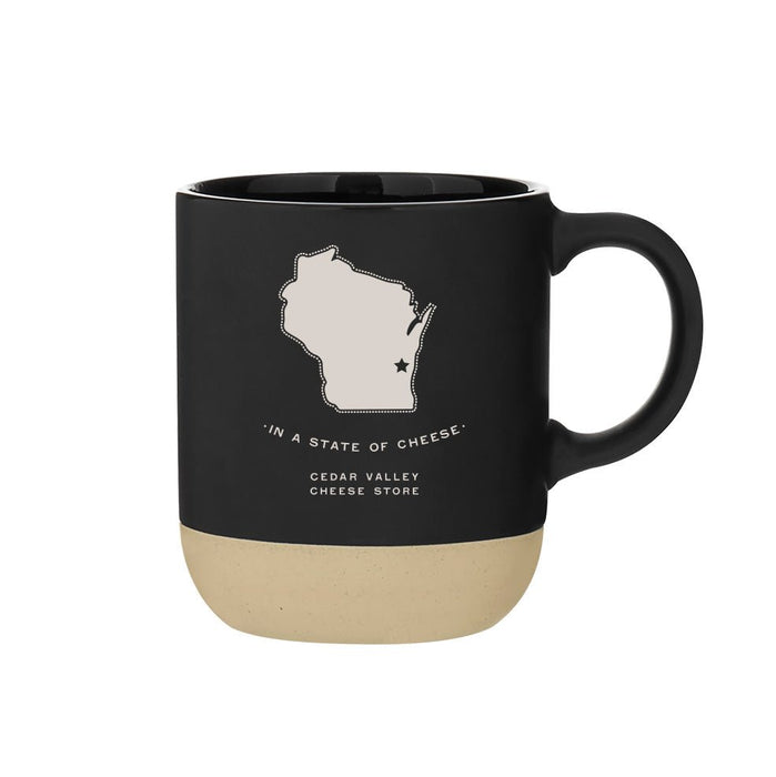 17 Oz. Ceramic Matte Terra Mug Printed with a Customizable STATE COLLECTION Design