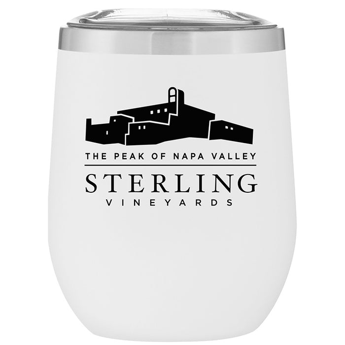Custom Wholesale 12 Oz. Stainless Insulated Stemless Wine Cup
