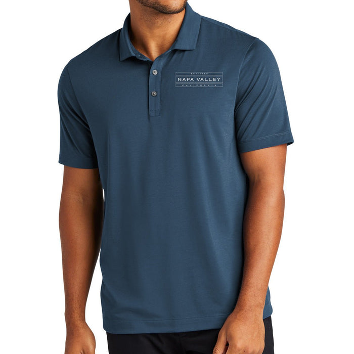 Mercer + Mettle 8 oz Poly Cotton Stretch Heavyweight Pique Polo Printed with a Customizable STRIPE COLLECTION Design