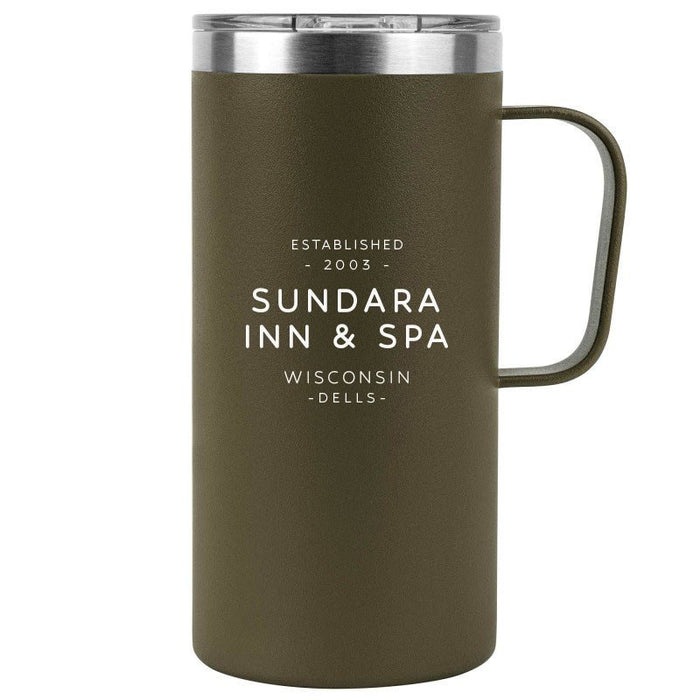 20 Oz. Tall Stainless Insulated Mug Printed with a Customizable TEXT COLLECTION Design
