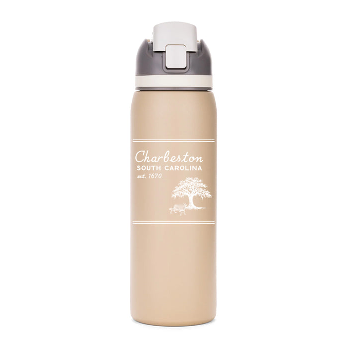 Custom SUNDAY 27 Oz. Stainless Flip Water Bottle