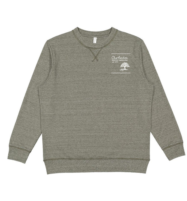 Live & Tell Unisex 7 Oz. Crewneck Pullover Vintage Wash Fleece Sweatshirt