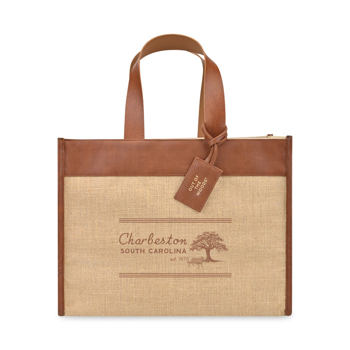 Custom SUNDAY Jute Out of The Woods Trim Box Tote