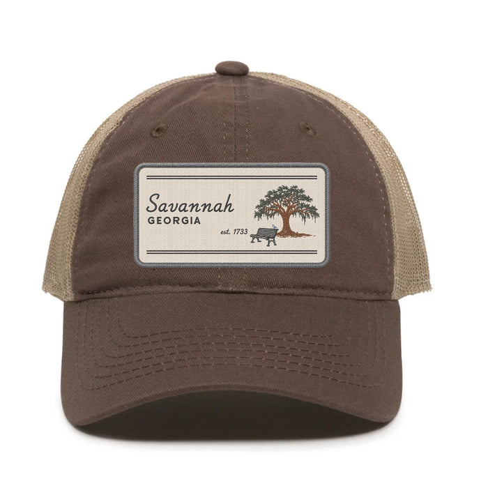 Custom SUNDAY Garment Washed Cotton Twill Trucker Cap