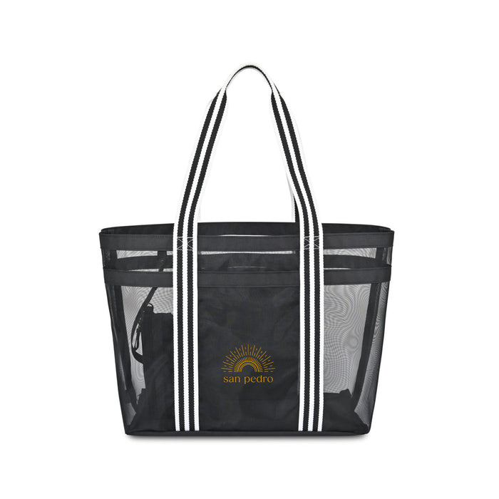 Custom BRAND / LOGO Recycled Nylon Mesh Playa Beach Tote