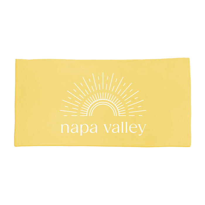 Custom Microfiber Velour Towel – Personalized For Beach & Travel