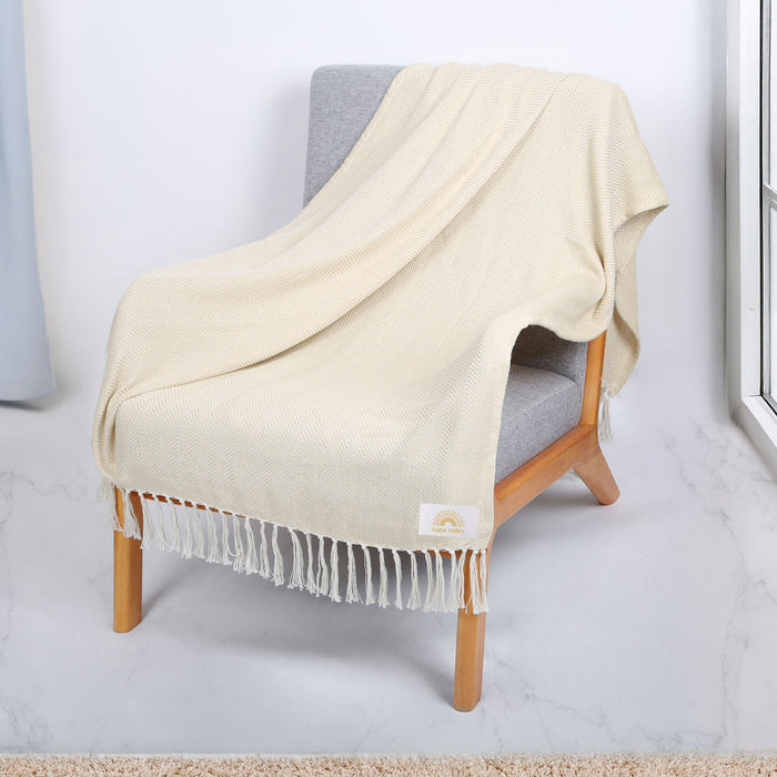 Custom Wholesale reGen rPET Woven Throw Blanket