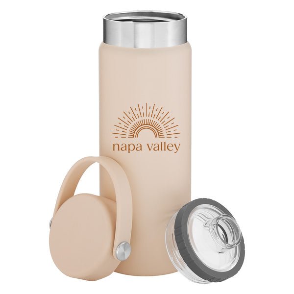 25 Oz. Sipper Stainless Insulated Water Bottle Printed with a Customizable SUNSHINE COLLECTION Design