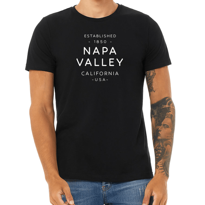 Bella + Canvas Unisex 4.2 Oz. CVC Jersey Tee Printed with a Customizable TEXT COLLECTION Design