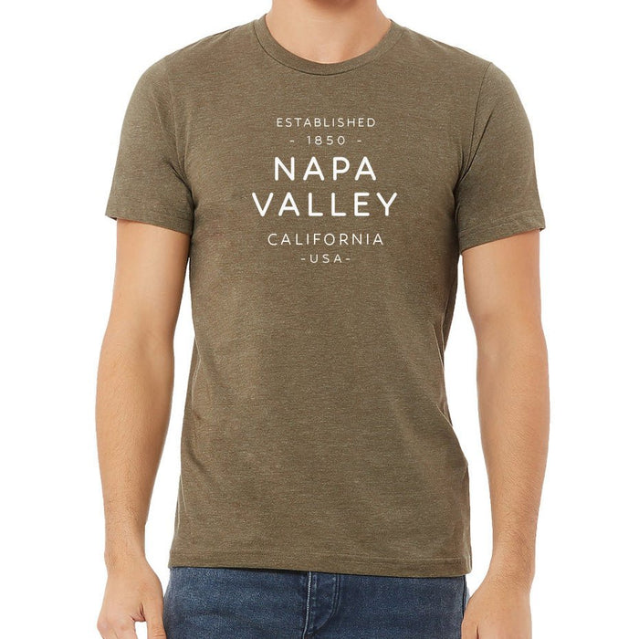 Bella + Canvas Unisex 4.2 Oz. CVC Jersey Tee Printed with a Customizable TEXT COLLECTION Design