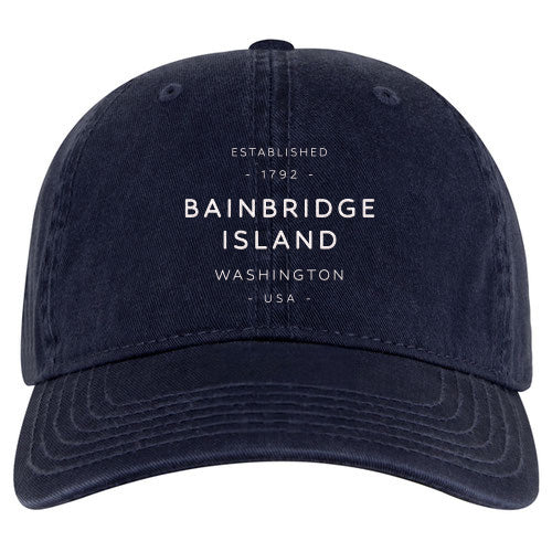 Custom TEXT OTTO CAP Cotton Twill Garment Washed Superior Dad Cap