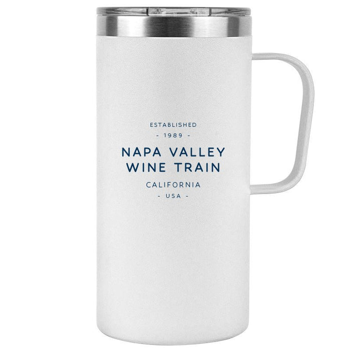 20 Oz. Tall Stainless Insulated Mug Printed with a Customizable TEXT COLLECTION Design