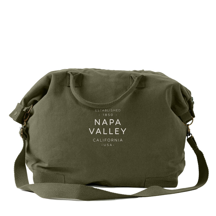 Custom TEXT 14 Oz. Canvas Weekender Bag