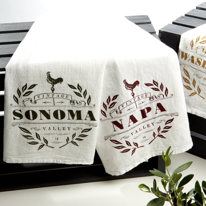 Custom VINTAGE Flour Sack Tea Towel - White