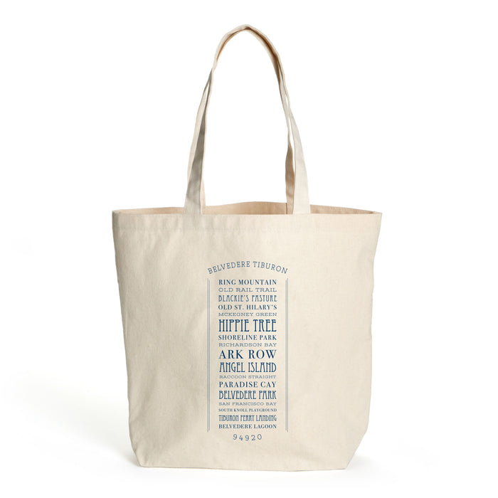 Custom LIST 10 Oz. Natural Canvas Market Tote