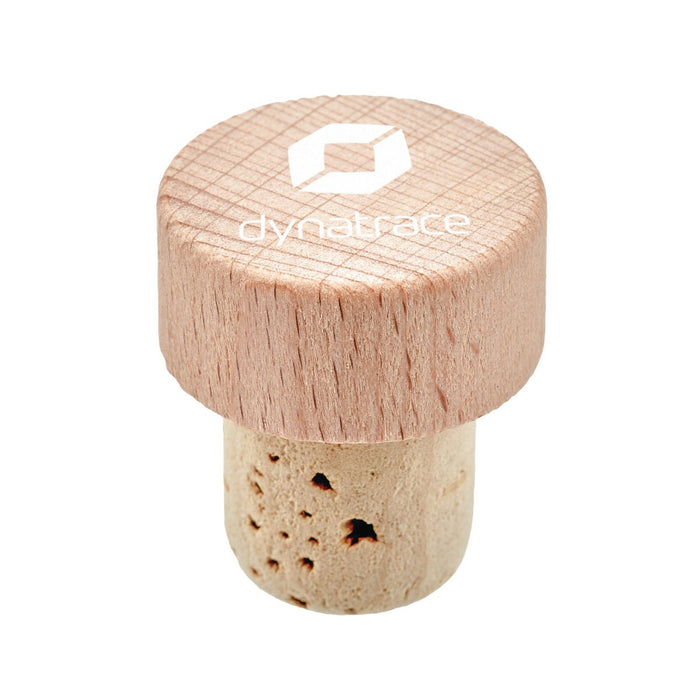 Custom Wholesale Natural Beechwood Wine Stopper Cork