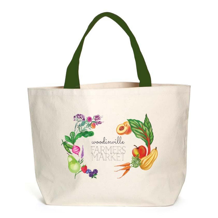 Custom Wholesale 20 Oz. Heavyweight Canvas Tote with Black Webbing Handles