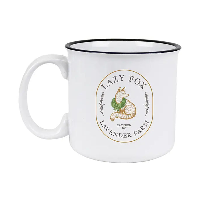 Custom BRAND / LOGO 17 Oz.  Ceramic Campy Mug - White