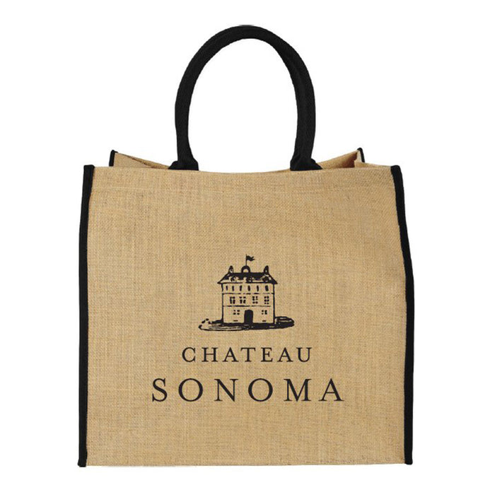 Custom Wholesale Large Jute Shopper Tote Printed with your BRAND OR LOGO