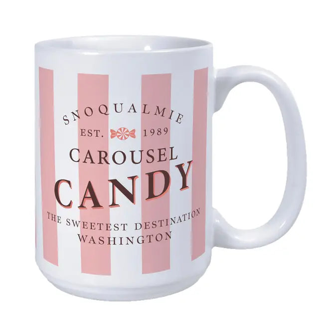 Custom BRAND / LOGO 15 Oz. Ceramic Mighty White Mug