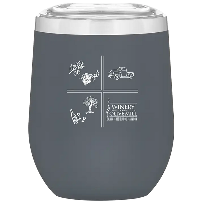 Custom SQUARES 12 Oz. Insulated Stemless Wine Cup