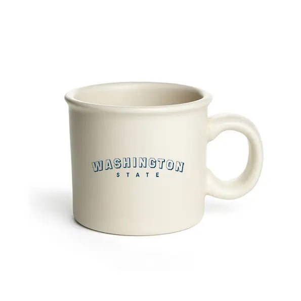 14 Oz. Chunky Ceramic Mug Printed with a Customizable BLOCK SPORT Design