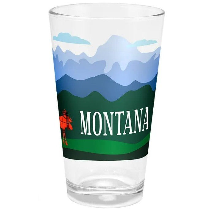 16 O. Pub Glass Full Color  Printed in a Customizable PENNANT COLLECTION Design