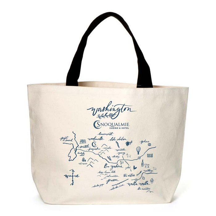 Custom Wholesale 20 Oz. Heavyweight Canvas Tote with Black Webbing Handles