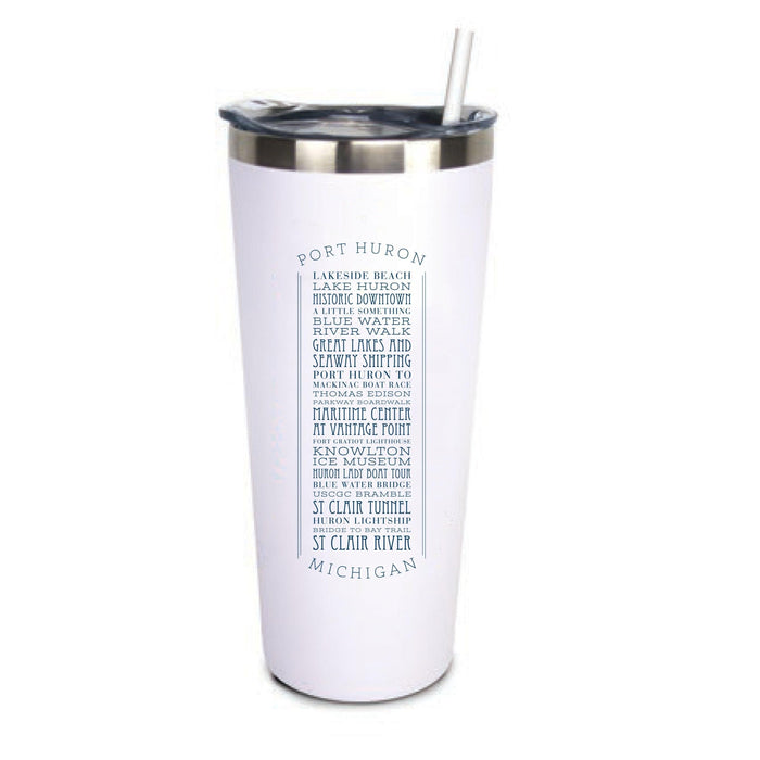 22 Oz. Stainless Insulated Tumbler in a Customizable Appellations Design - Mercantile 12