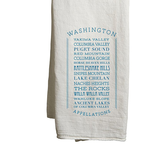 Flour Sack Tea Towels Washington Appellations - Mercantile 12