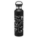 Stainless Steel Water Bottle Customize Calligraphy Map Design - Mercantile 12