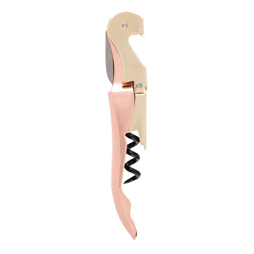 Deluxe Double Hinged Stainless Steel Corkscrew Rose Gold - Mercantile 12