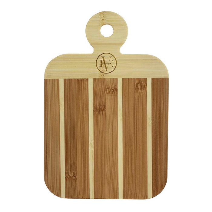 Striped Bamboo Paddle Cheese Board - Mercantile 12