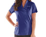 Micro Striped Stretch Interlock Short Sleeve Polo Ladies - Mercantile 12