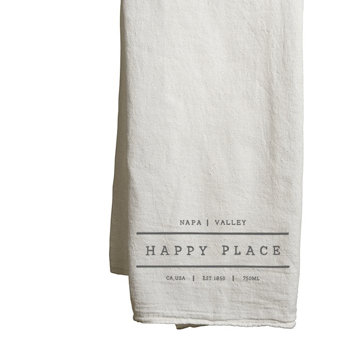 Tea Towel Napa Valley Happy Place - Mercantile 12
